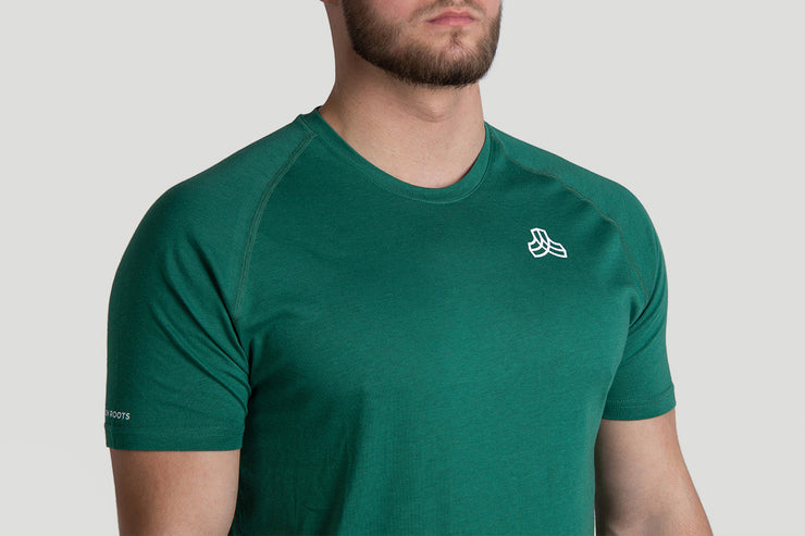 Iron Roots ethical sportswear workout t-shirt jade green 